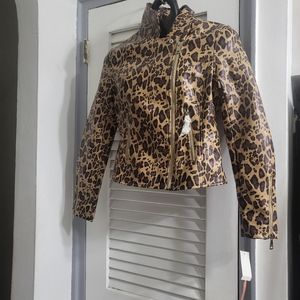 Vigoss vegan leather moto jacket NWT